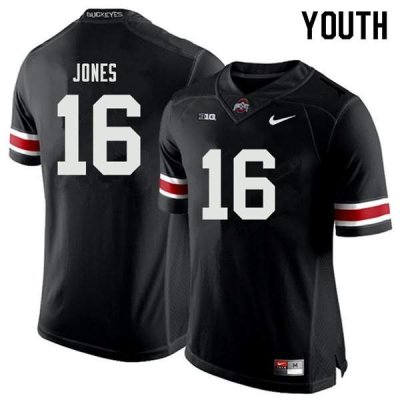 Youth Ohio State Buckeyes #16 Keandre Jones Black Nike NCAA College Football Jersey November HCD7844JB